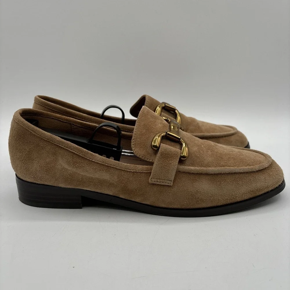 BIBI LOU Loafers Suede Women's EU 40 US 9.5 Brown Anthropologie Shoes
